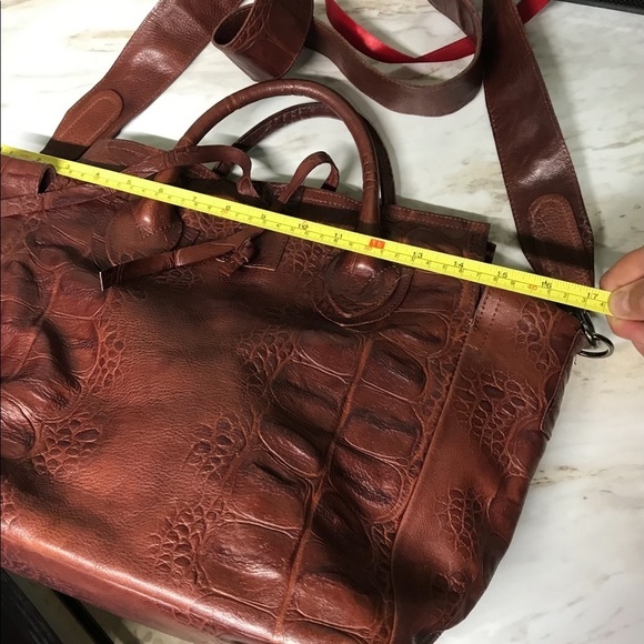 Large Let and Her Contemporary genuine leather bag with wide crossbody s… - Picture 16 of 16